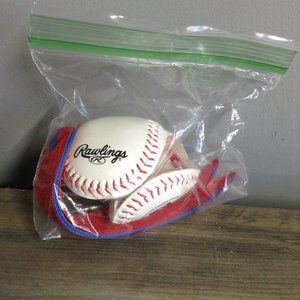BASEBALL DIY LITTLE GIRL HAIRBOW PIECES